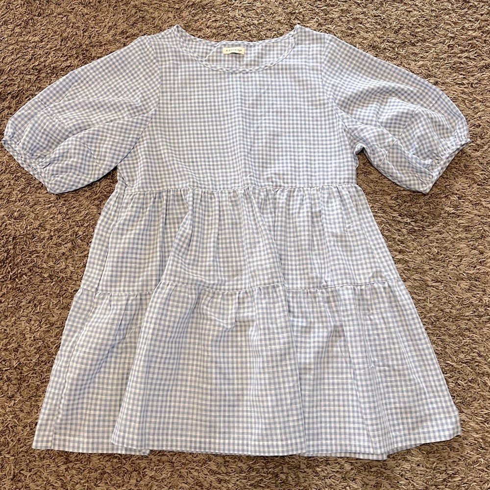 A Bronze Age Baby Blue Dress Size L